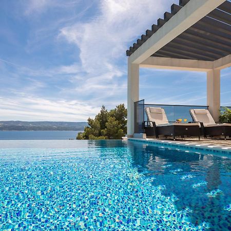 Luxury Seafront Villa With Heated Pool, Jacuzzi, Sea View, 150 M From Beach Stanici Экстерьер фото
