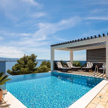 Luxury Seafront Villa With Heated Pool, Jacuzzi, Sea View, 150 M From Beach Stanici Экстерьер фото